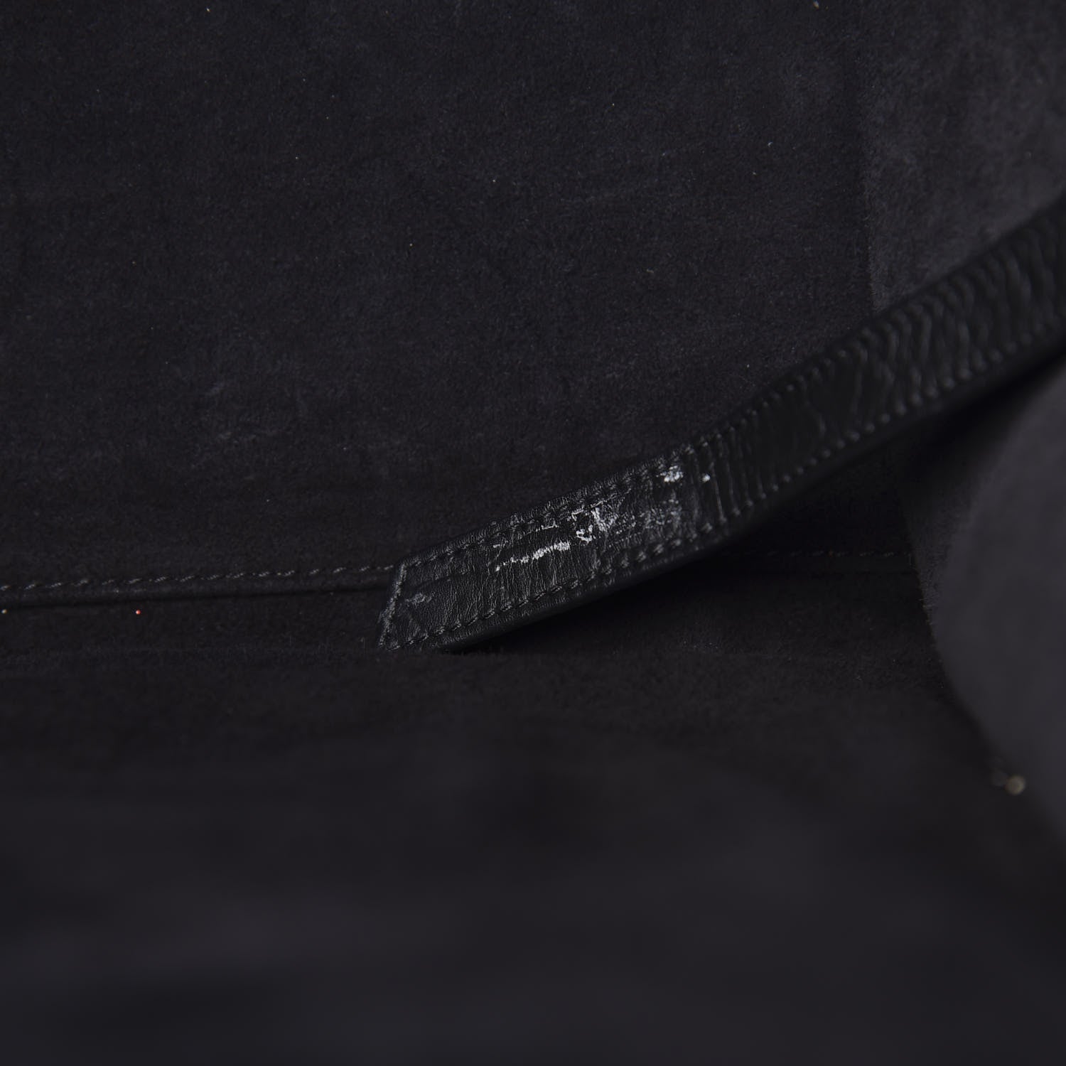 Celine Crocodile Embossed Calfskin Medium Phantom Luggage Black 13 of 16