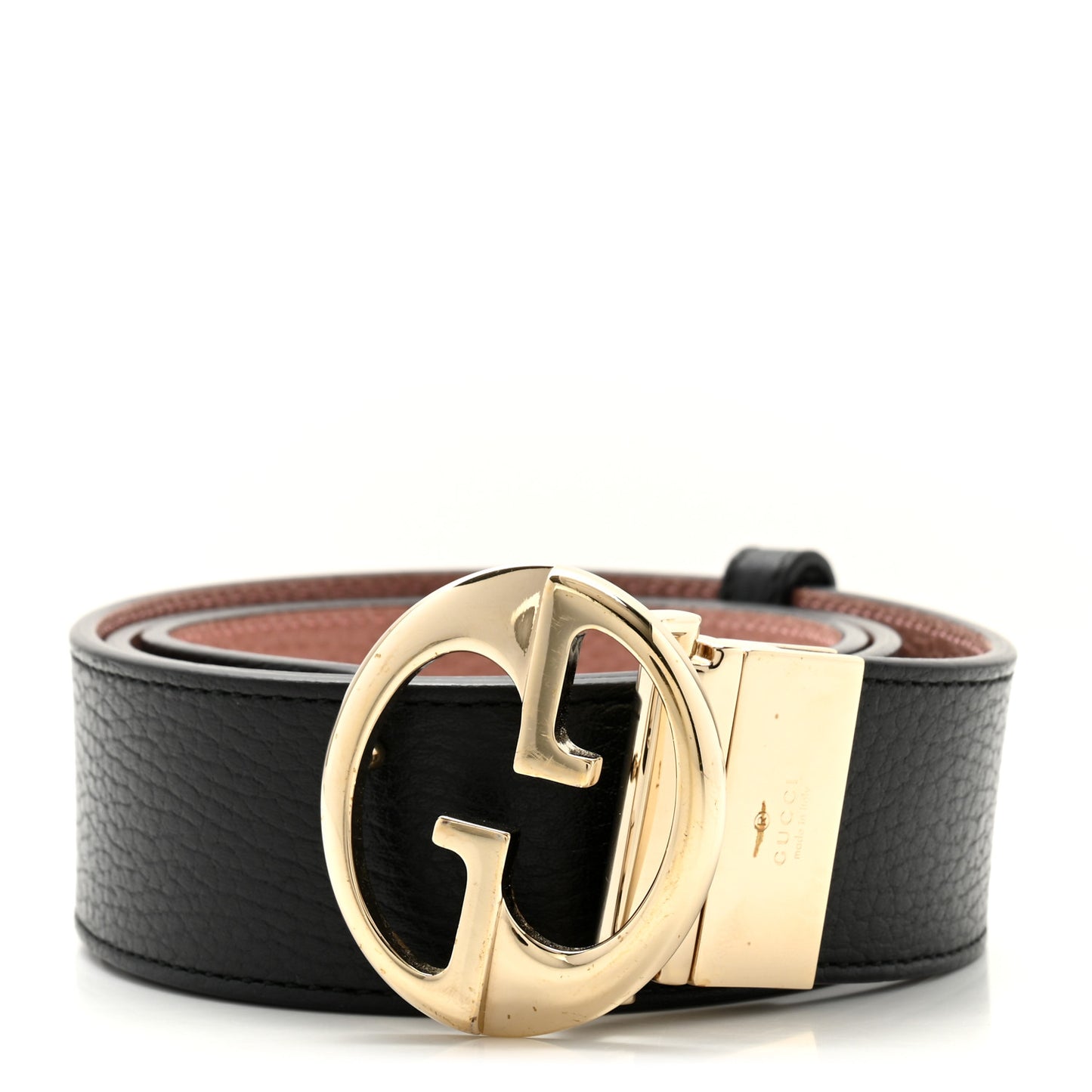 Calfskin 1973 Reversible Belt 95 38 Black Pink