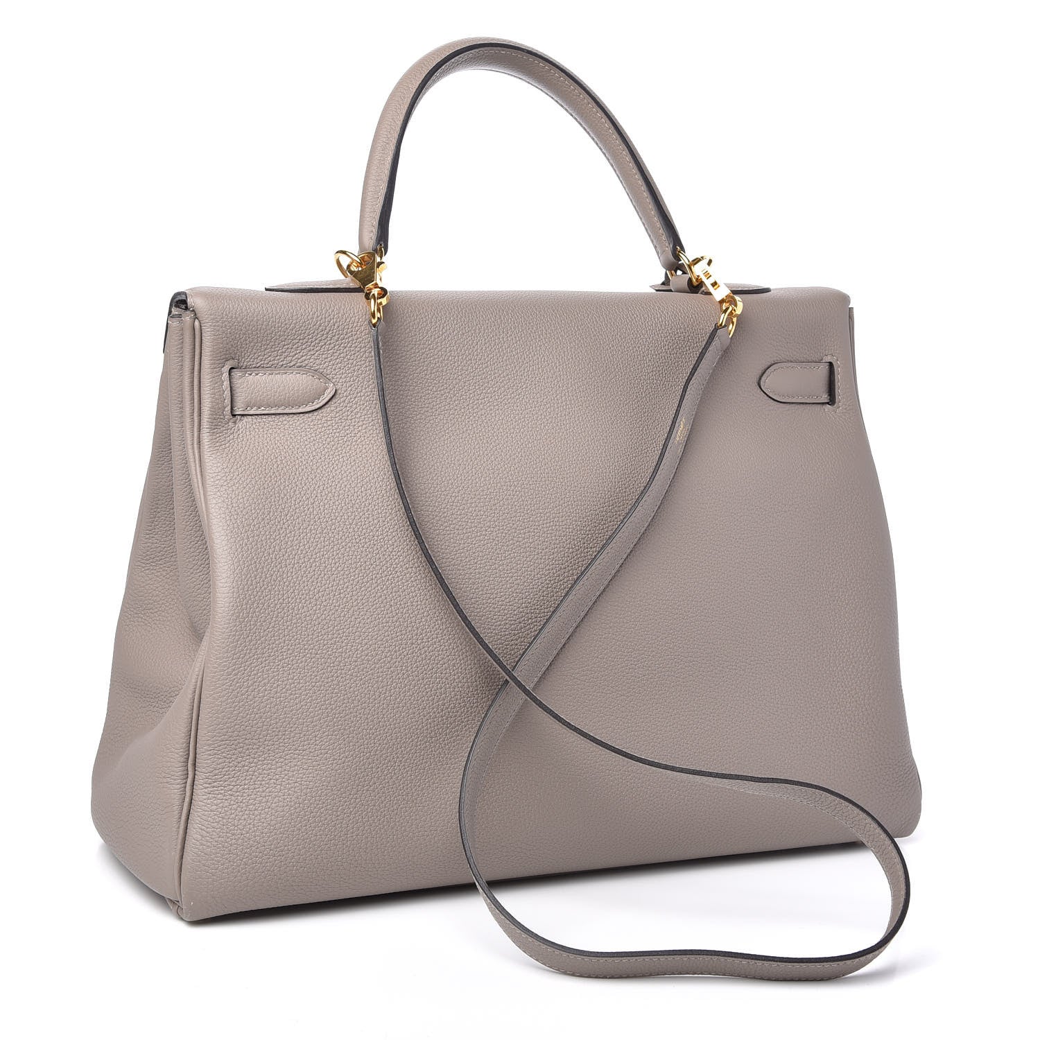 Hermes Togo Kelly Retourne 35 Gris Asphalte 3 of 13
