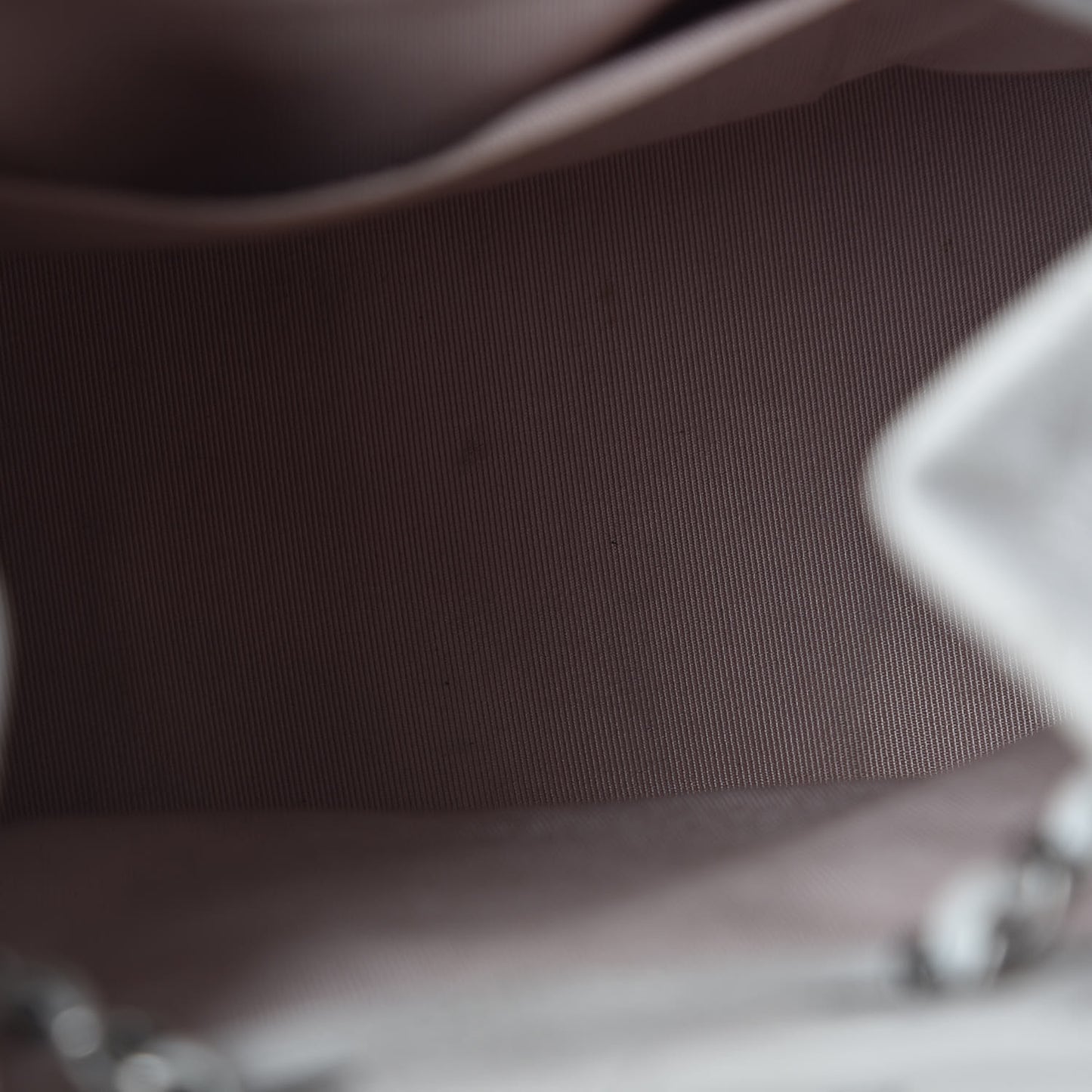 Patent Goatskin Quilted Small Gabrielle Backpack White