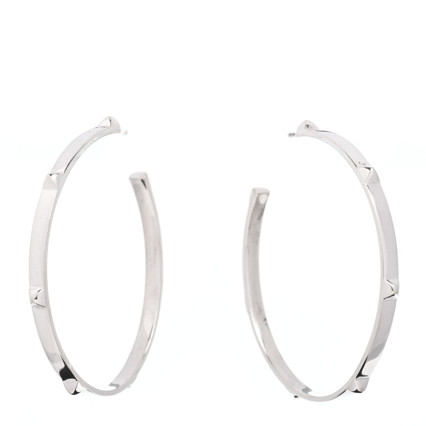 Sterling Silver Mini Clous Hoop Earrings