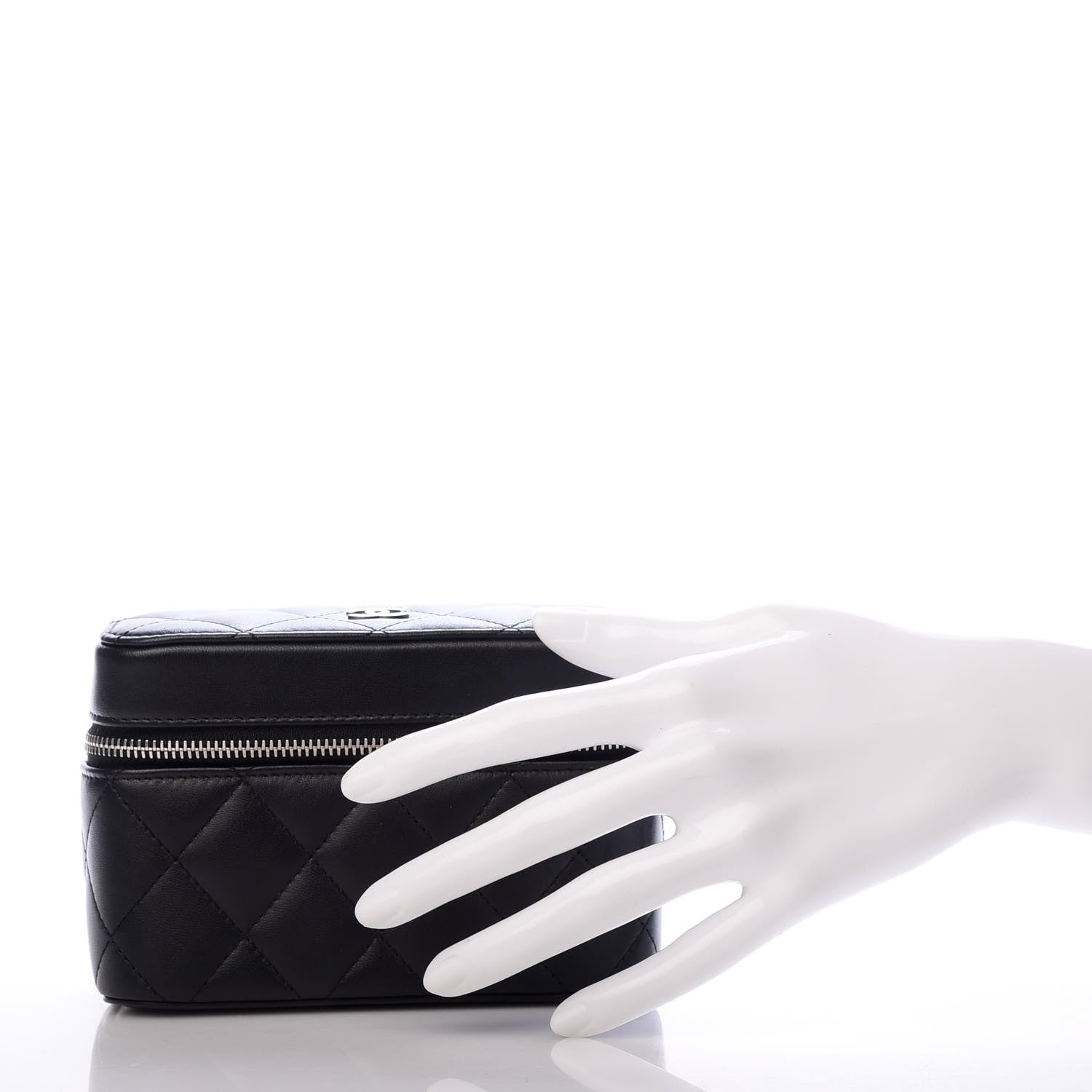 Chanel Lambskin Quilted Watch Case Black 7 of 7