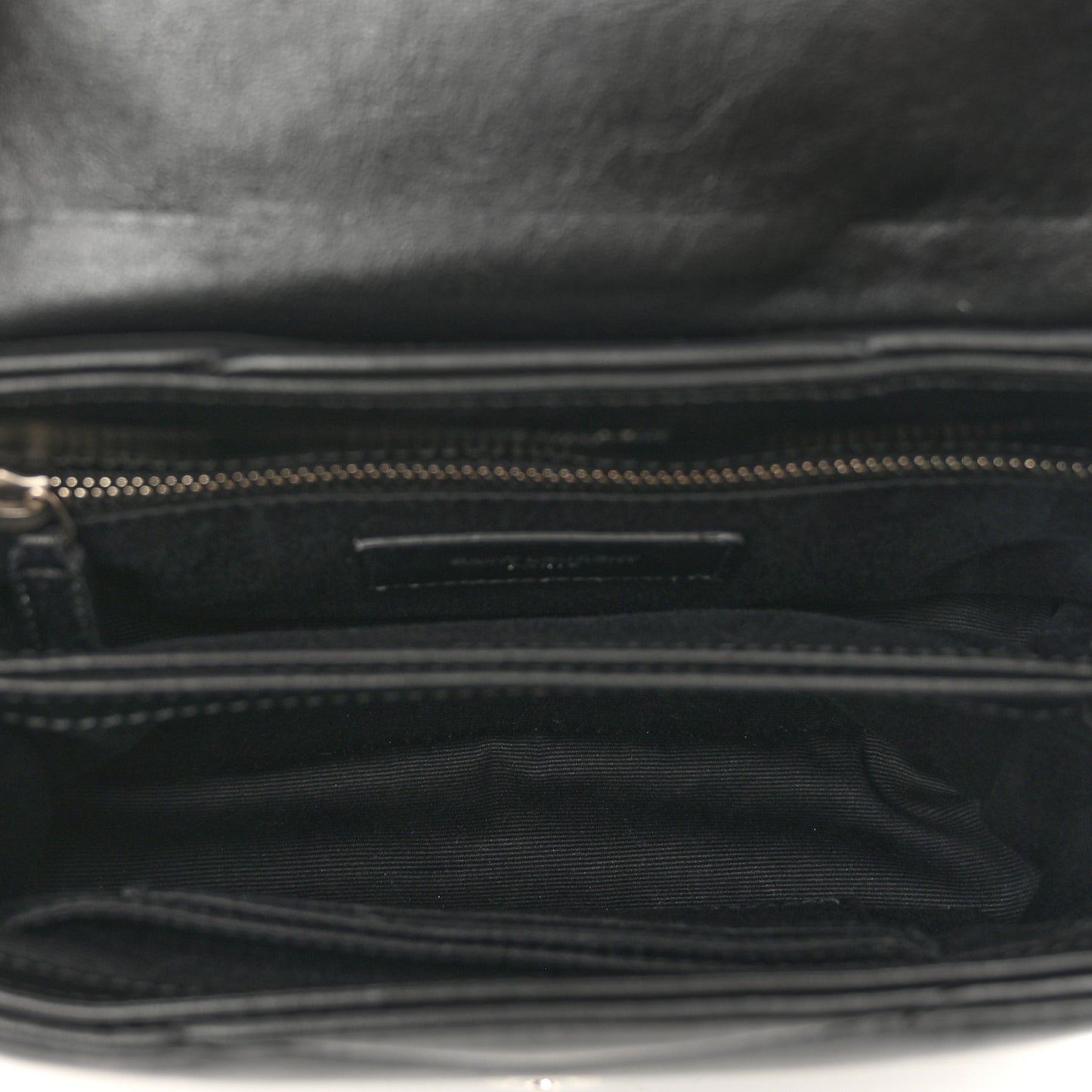 Calfskin Y Quilted Monogram Toy Loulou Crossbody Bag Black