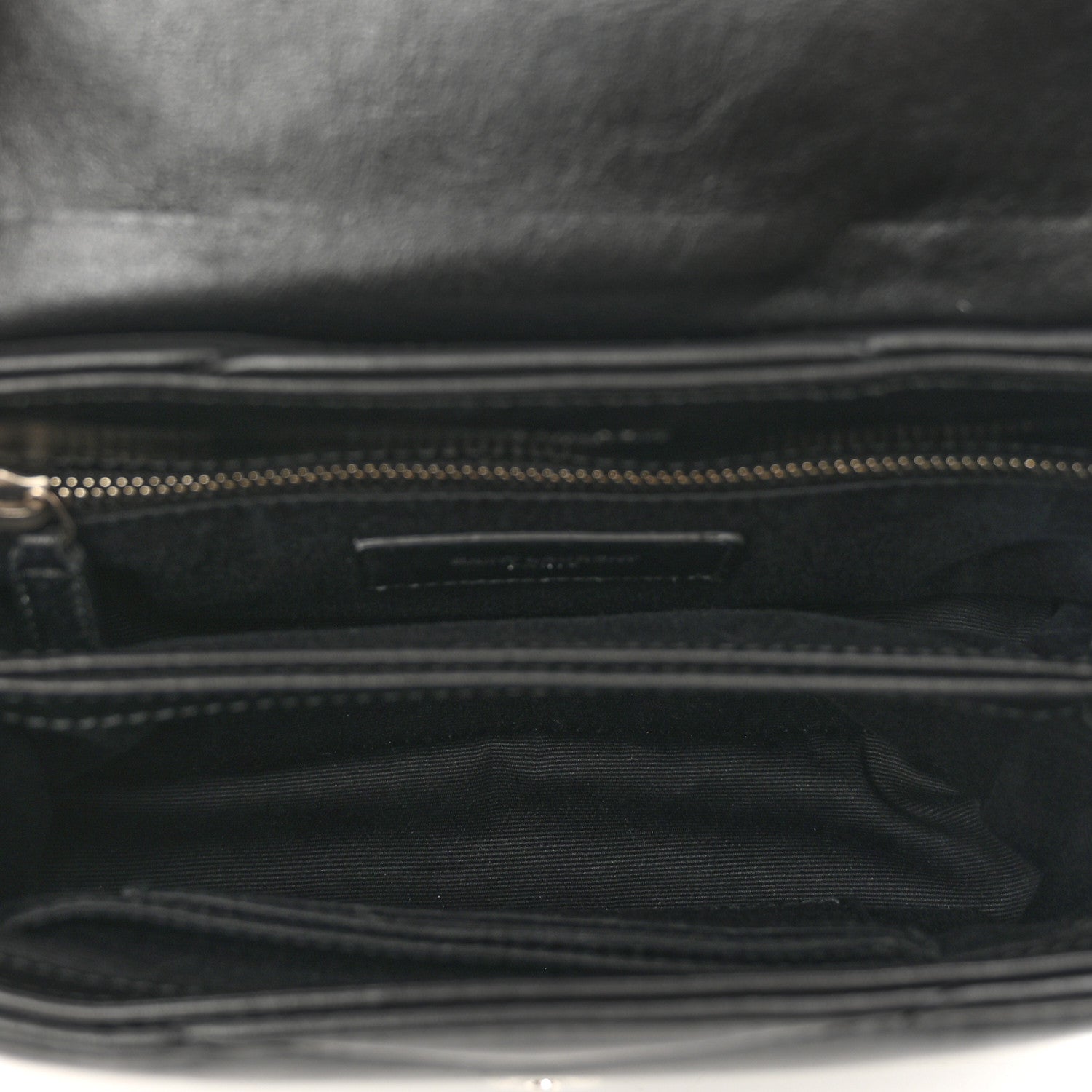 Saint Laurent Calfskin Y Quilted Monogram Toy Loulou Crossbody Bag Black 6 of 10