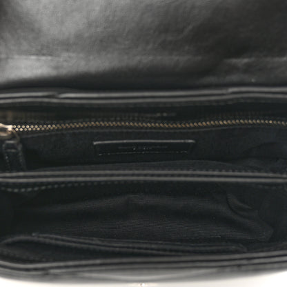 Saint Laurent Calfskin Y Quilted Monogram Toy Loulou Crossbody Bag Black 6 of 10