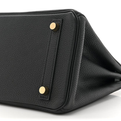 Hermes Togo Birkin 25 Black 9 of 11