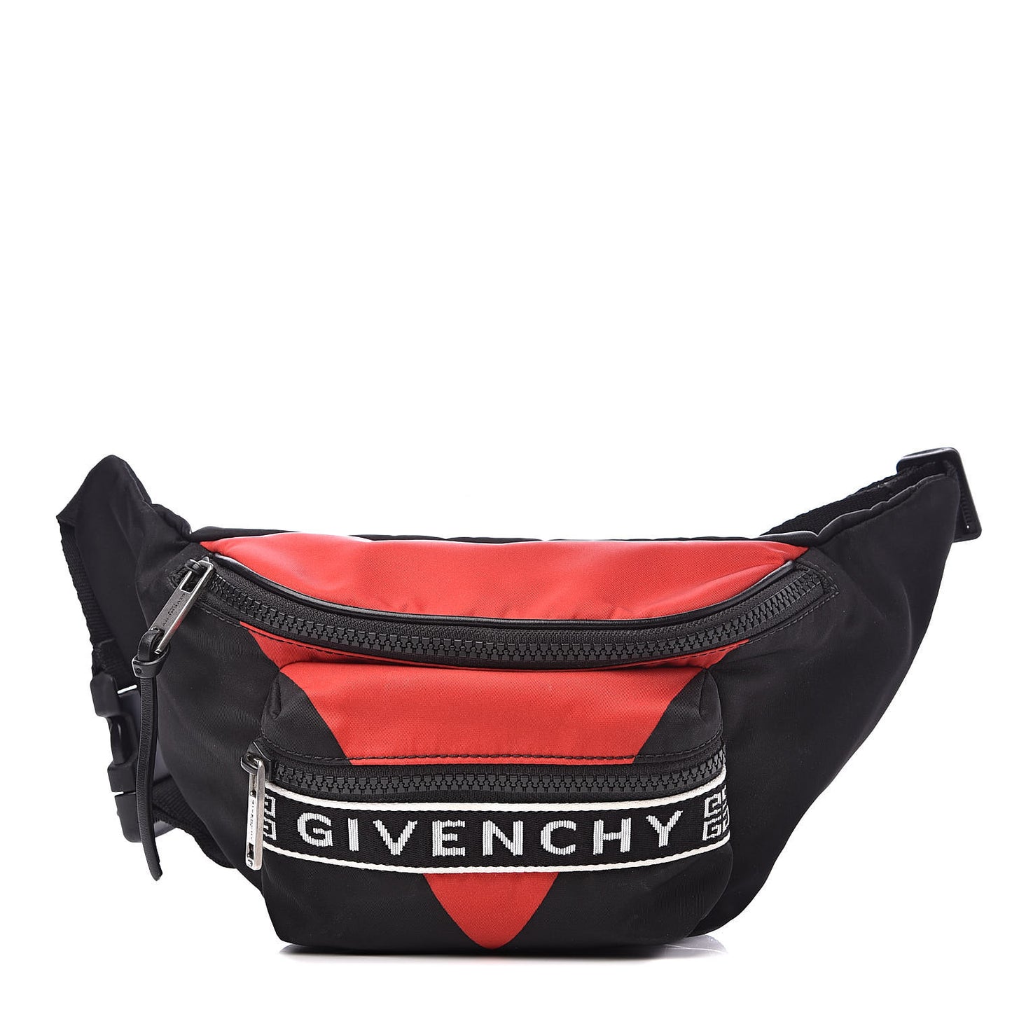 Nylon Light 3 Bum Bag Black Red