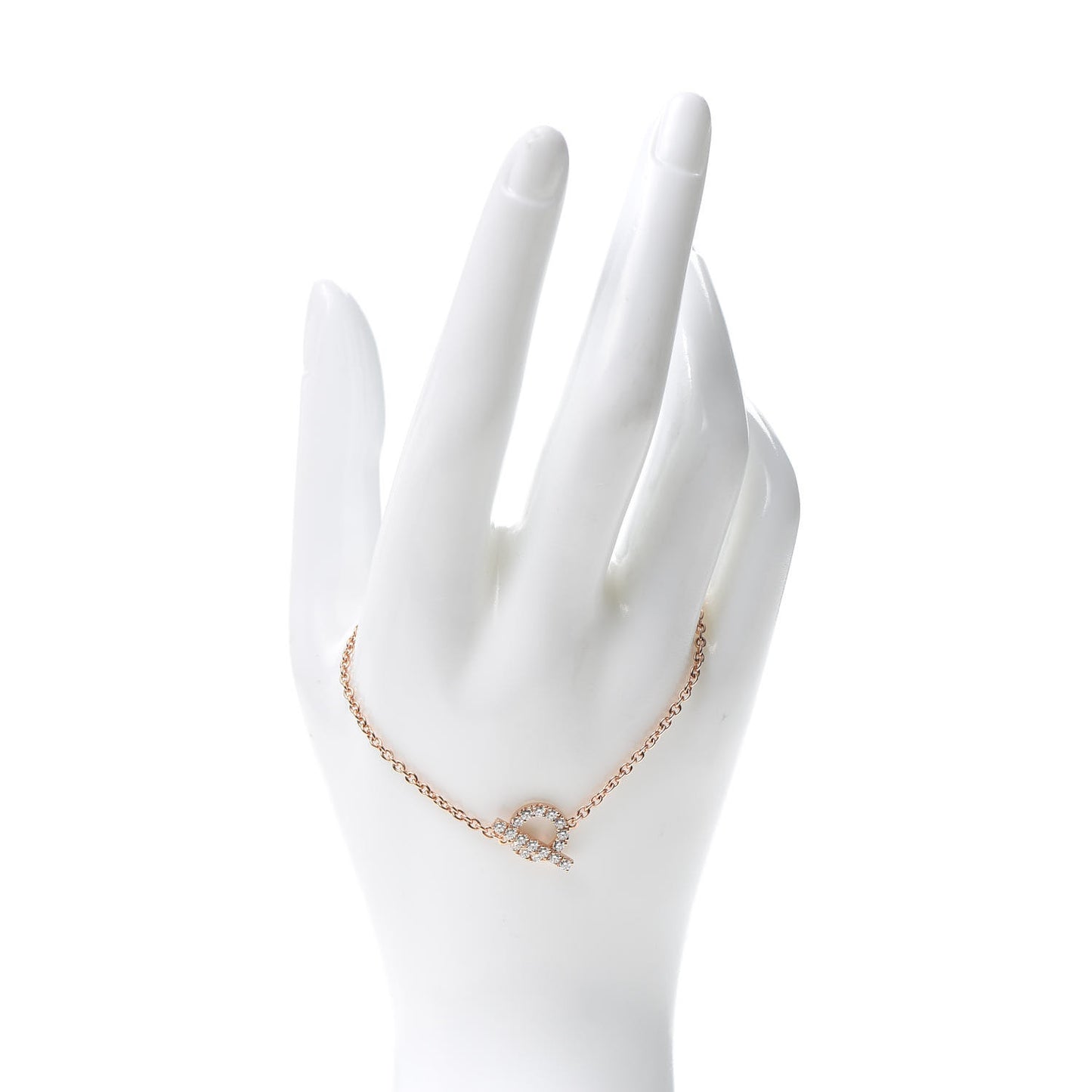 18K Rose Gold Diamond Finesse Bracelet LG
