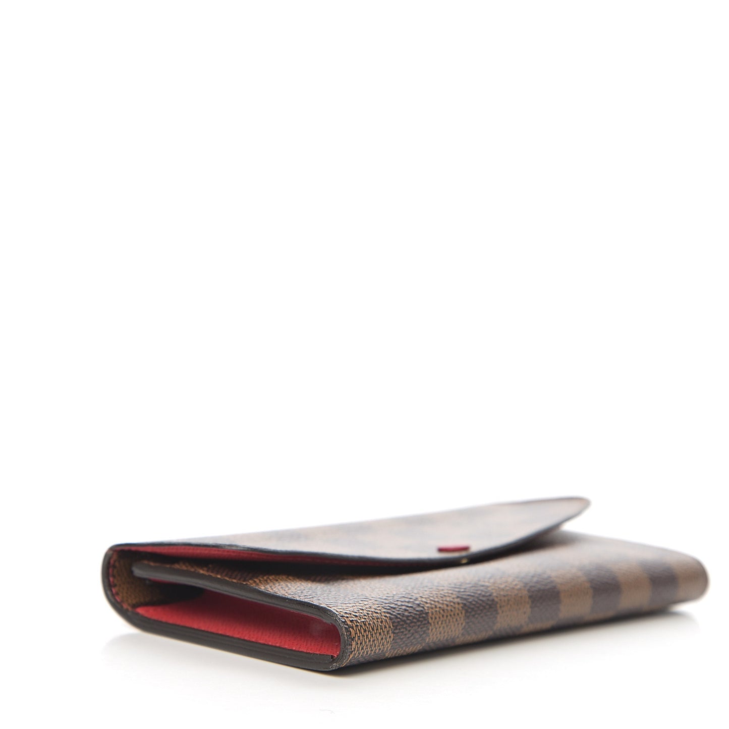 Damier Ebene Emilie Wallet Red