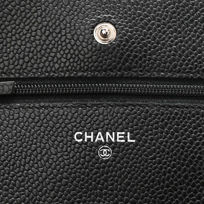 Chanel Caviar Quilted Wallet on Chain WOC Black 6 of 12