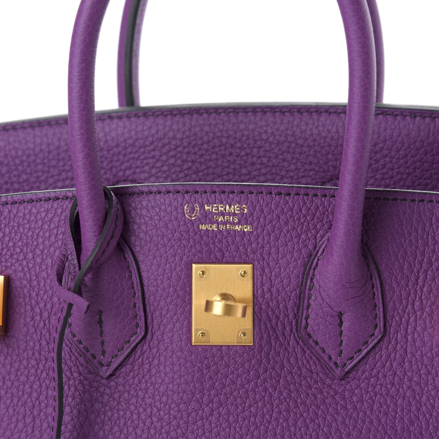 Togo Horseshoe Birkin 25 Anemone Black
