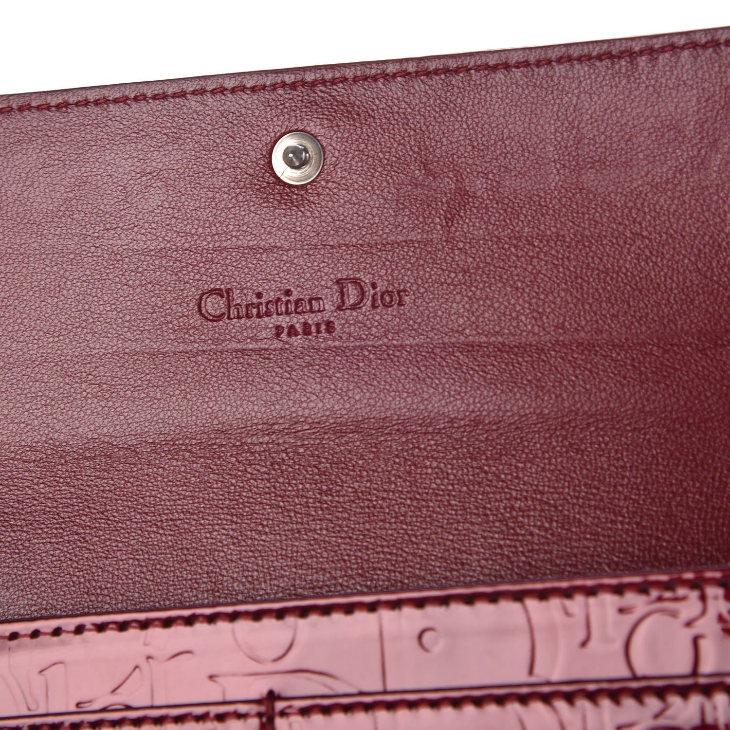 Christian Dior Patent Ultimate Rendez-Vous Convertible Wallet Rouge Fonce 6 of 7