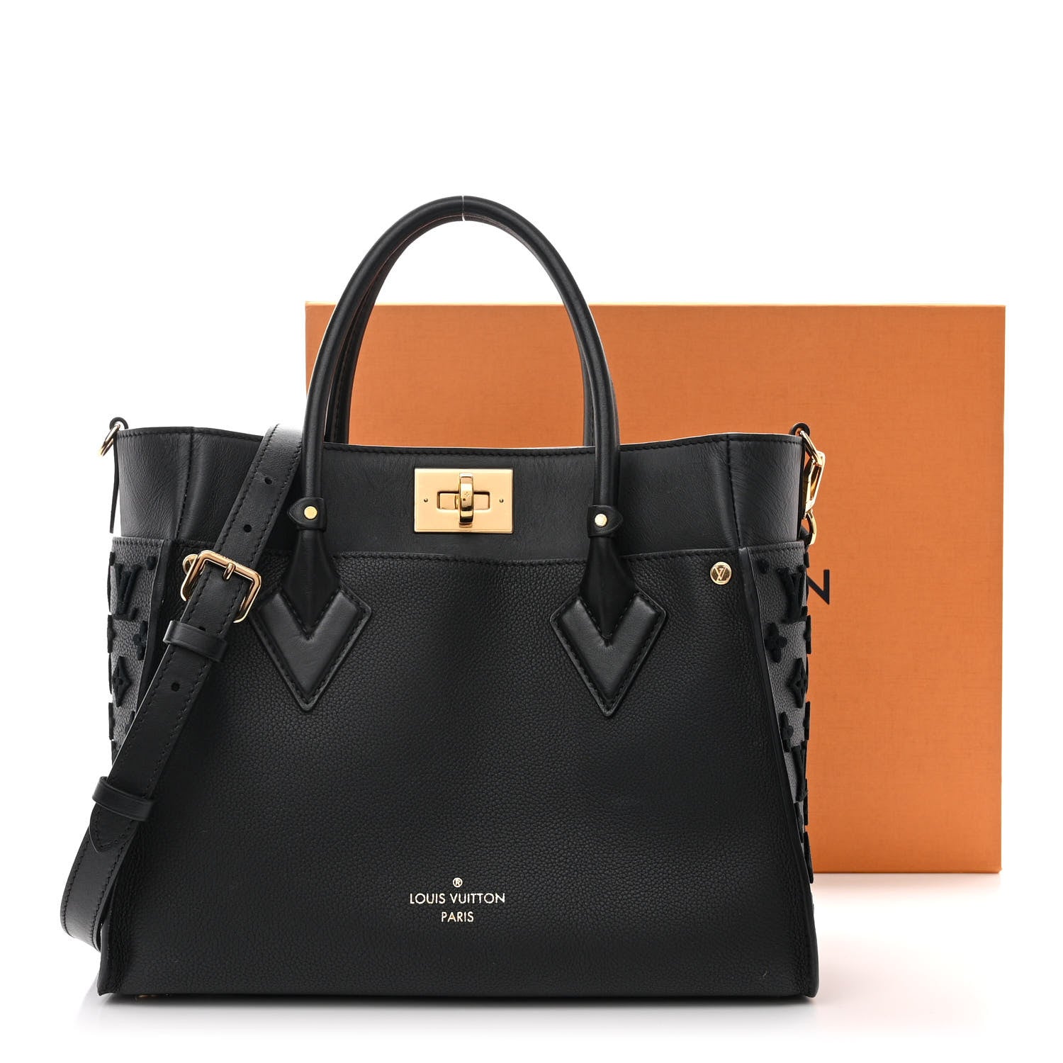 Louis Vuitton Calfskin Monogram Tufting On My Side Black 9 of 9