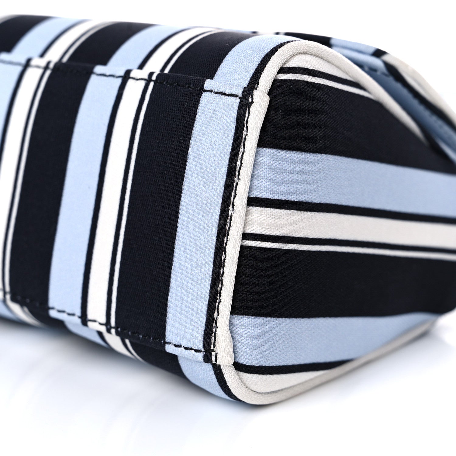 Dolce & Gabbana Stripe Dauphine Micro Miss Sicily Satchel Blue White 8 of 8