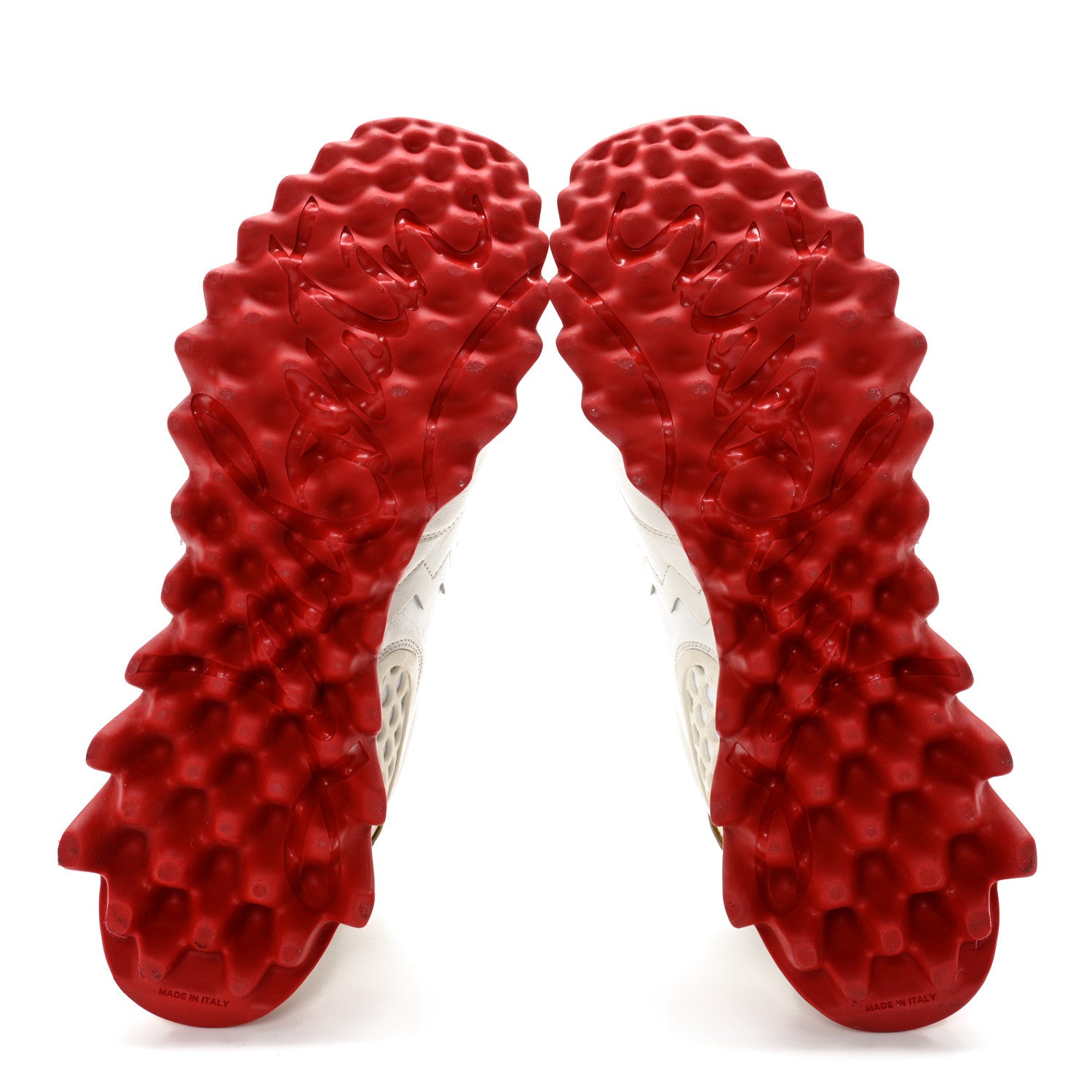 Christian Louboutin Calfskin Neoprene Womens Loubishark Sneakers 40.5 White 5 of 14