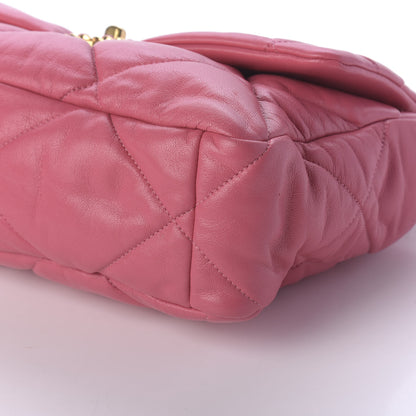 Chanel Goatskin Quilted Large 19 Flap Pink 7 of 11