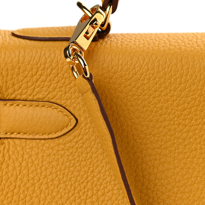 Hermes Togo Kelly Retourne 32 Jaune Ambre 12 of 12