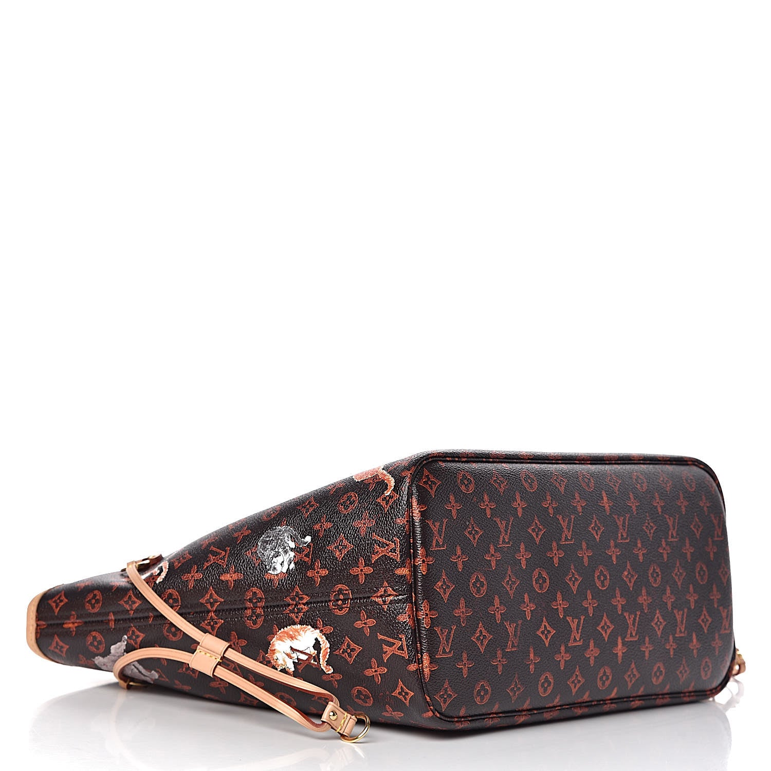 Louis Vuitton Catogram Neverfull MM Marron 5 of 12