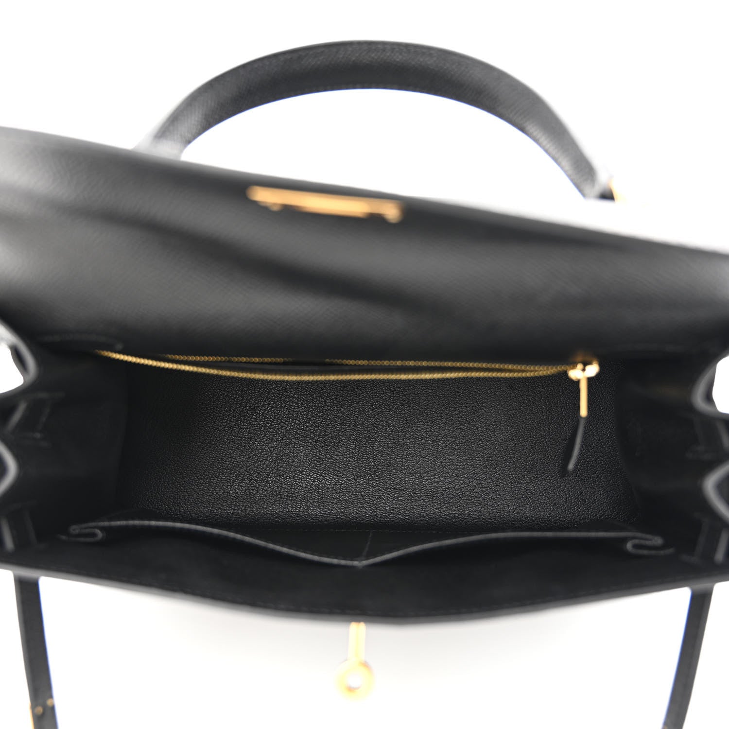 Hermes Epsom Kelly Sellier 28 Black 5 of 11