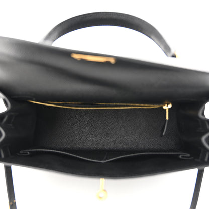 Hermes Epsom Kelly Sellier 28 Black 5 of 11