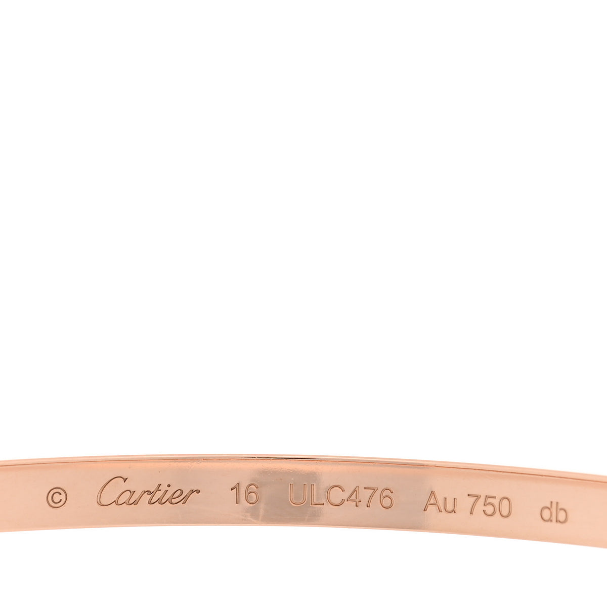 Cartier 18K Pink Gold 6 Diamond Small LOVE Bracelet 16 3 of 7