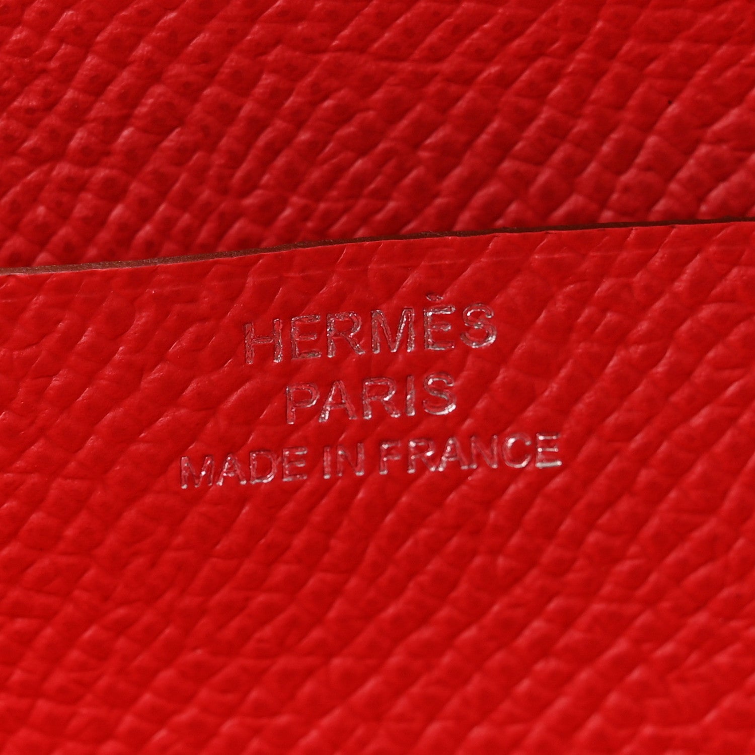 Hermes Epsom Bearn Gusset Wallet Rouge Casaque 6 of 9