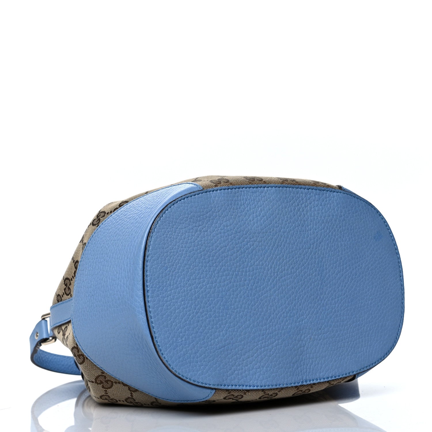 Gucci GG Monogram Calfskin Bucket Bag Blue 6 of 14