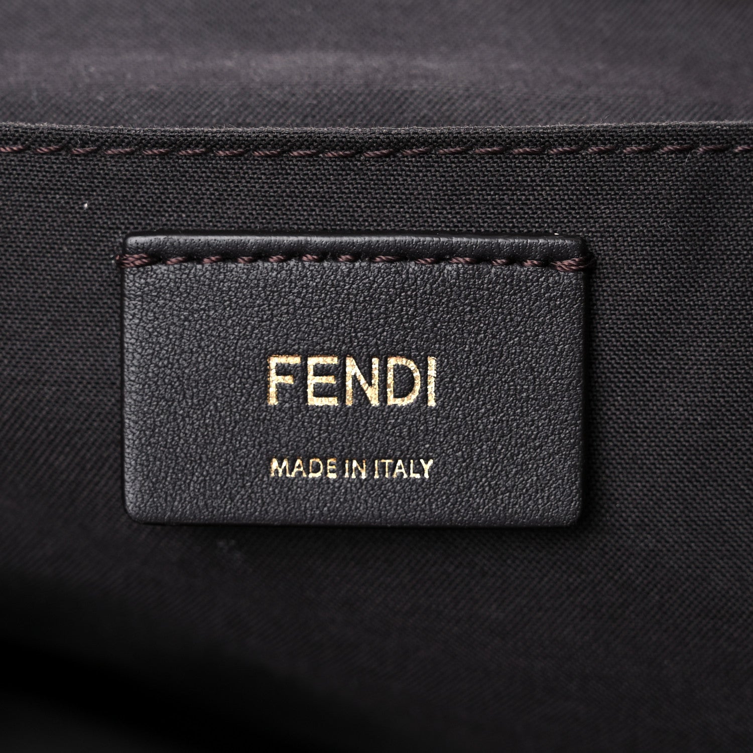 Fendi Vitello Cruise Bi-Color FF 1974 Embossed F is Fendi Drawstring Backpack Black Fragola Maya 6 of 19