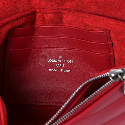 Louis Vuitton Calfskin New Wave Chain Pochette Scarlet 5 of 9