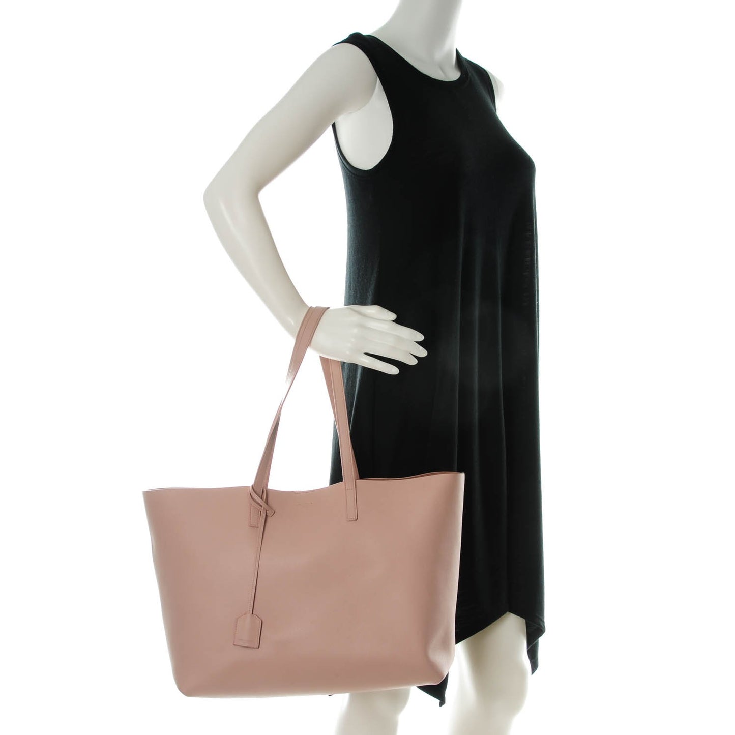 Calfskin Large Shopping Tote Pale Blush
