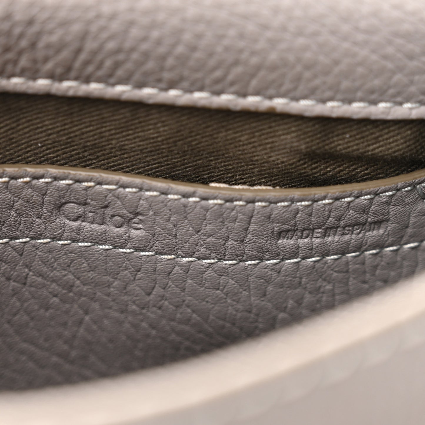 Calfskin Mini Marcie Round Crossbody Bag Grey