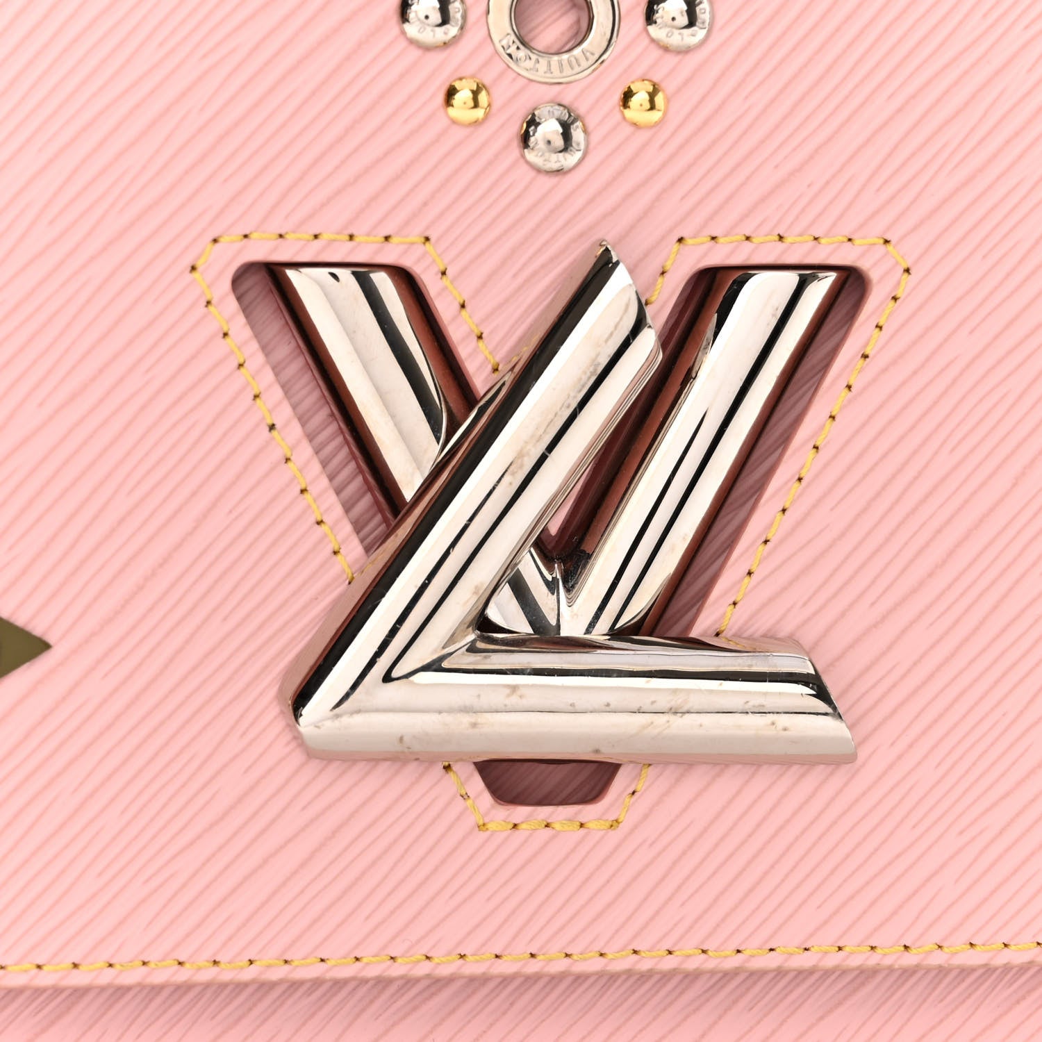 Louis Vuitton Epi Mechanical Flowers Twist Shoulder Bag MM Rose Ballerine 9 of 9