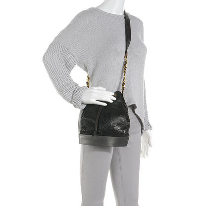Chanel Lambskin Drawstring Shoulder Bag Dark Brown 2 of 8