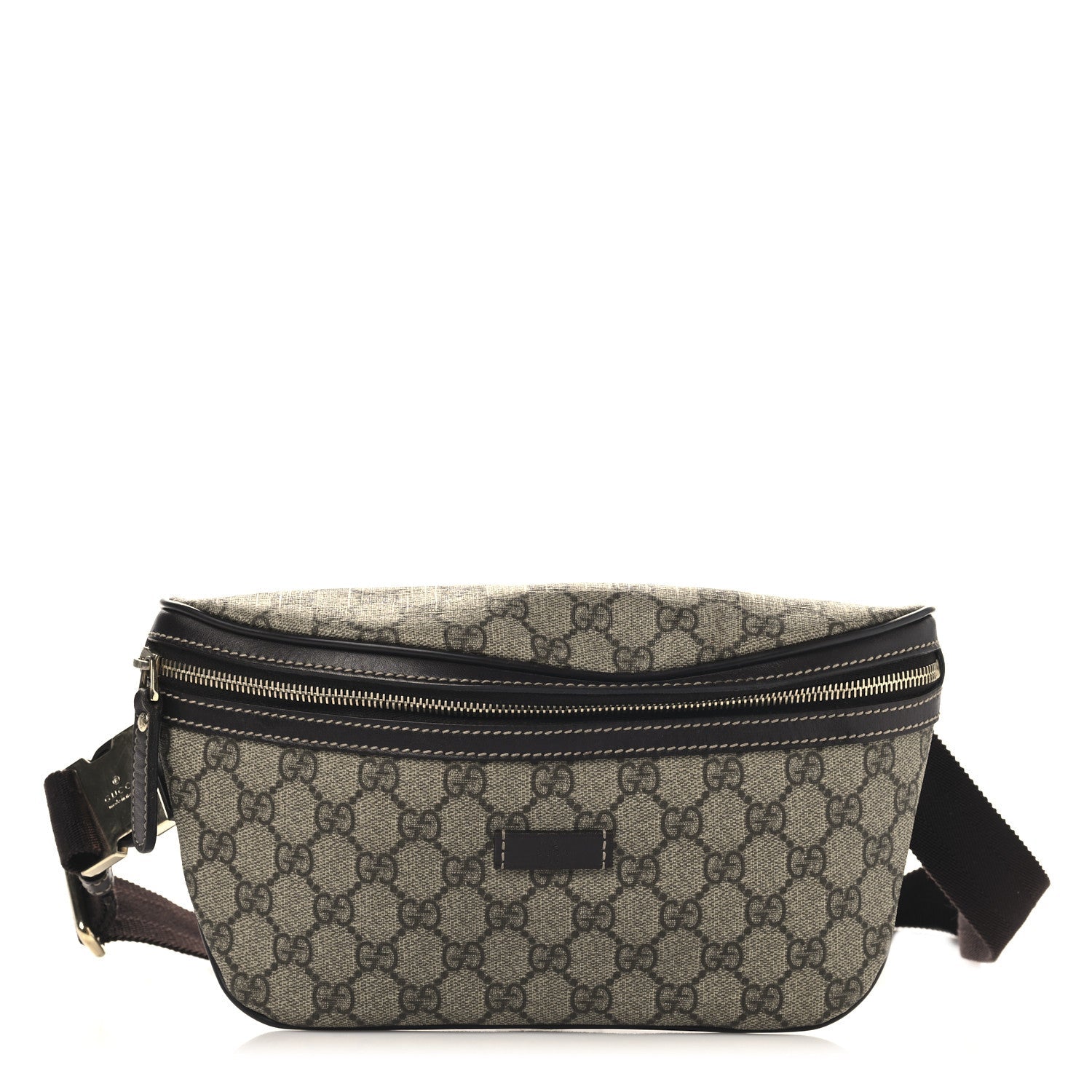 Gucci GG Supreme Monogram Belt Bag Dark Brown 1 of 12