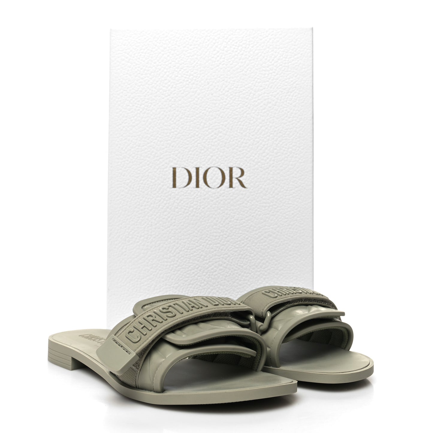 Rubber Macrocannage Dio(r)evolution Slide Sandals 36 Desert Shade