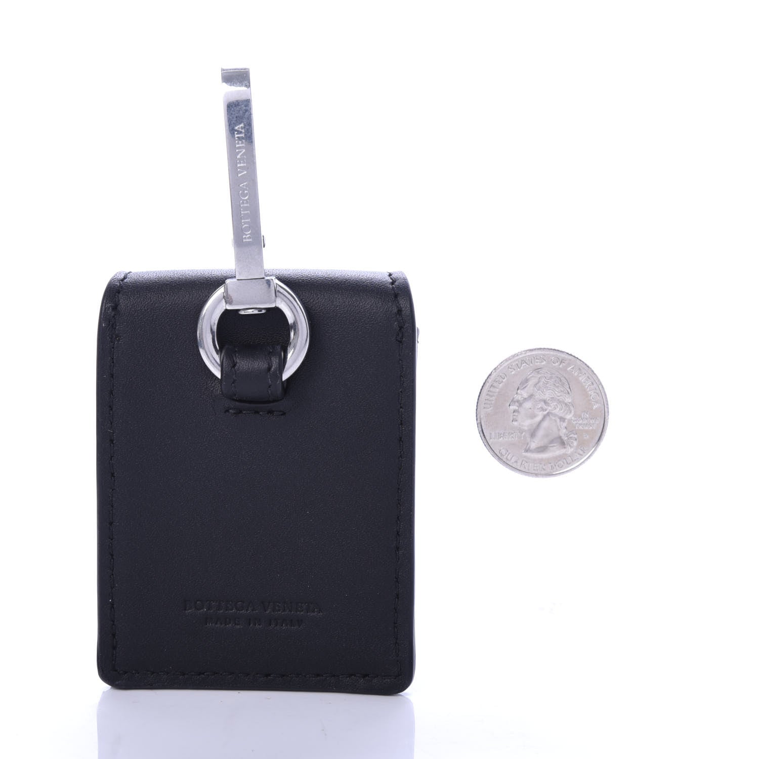 Bottega Veneta Calfskin Wireless Earbud Case Black 2 of 5