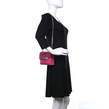 Hermes Chevre Mysore Mini Verrou Chaine Bag Rose Shocking 2 of 9