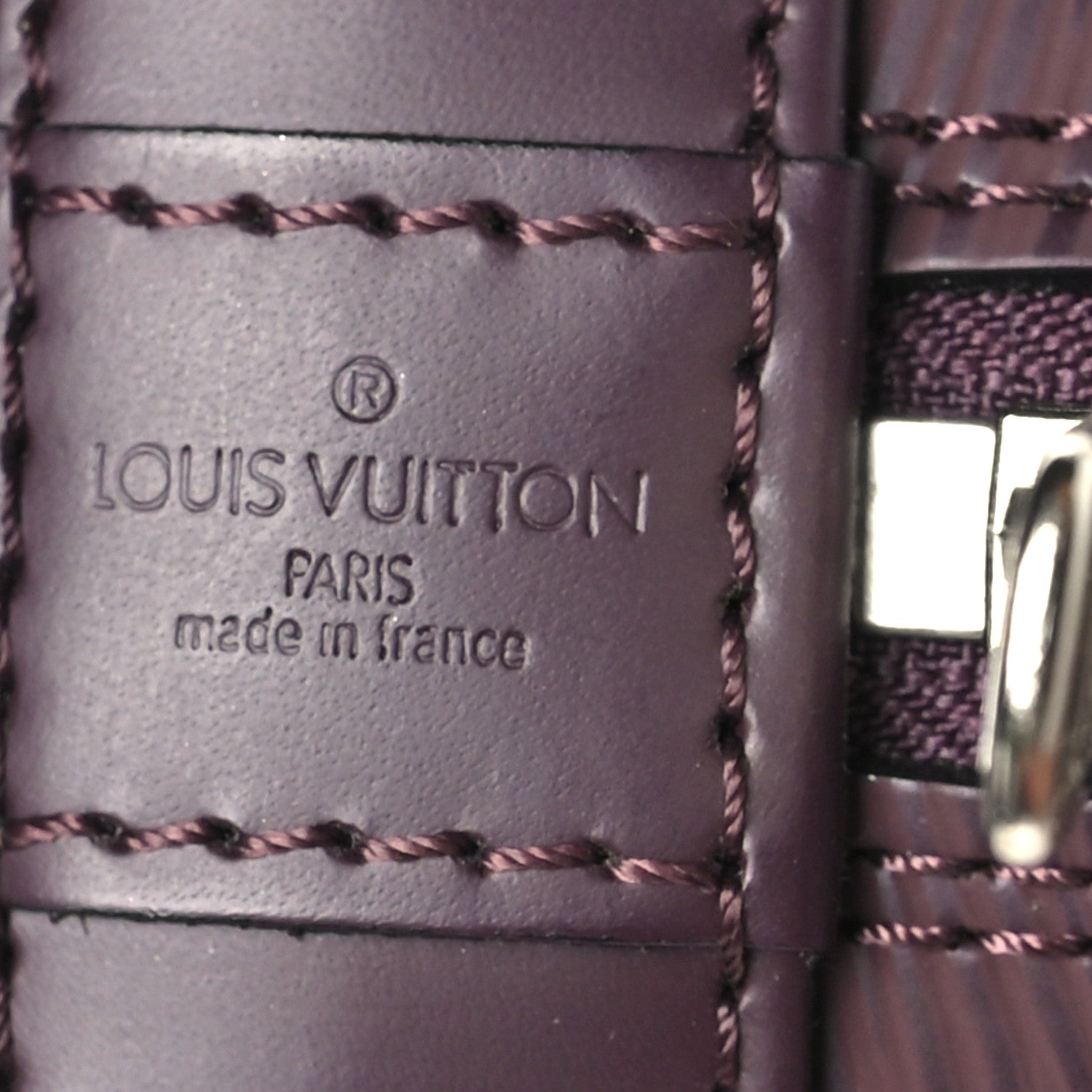 Louis Vuitton Epi Alma BB Quetsche 6 of 9