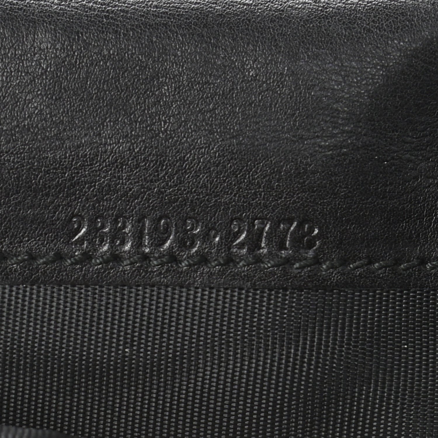 Gucci Guccissima Metal Bar Zip Around Organizer Wallet Black 7 of 7