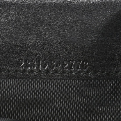 Gucci Guccissima Metal Bar Zip Around Organizer Wallet Black 7 of 7