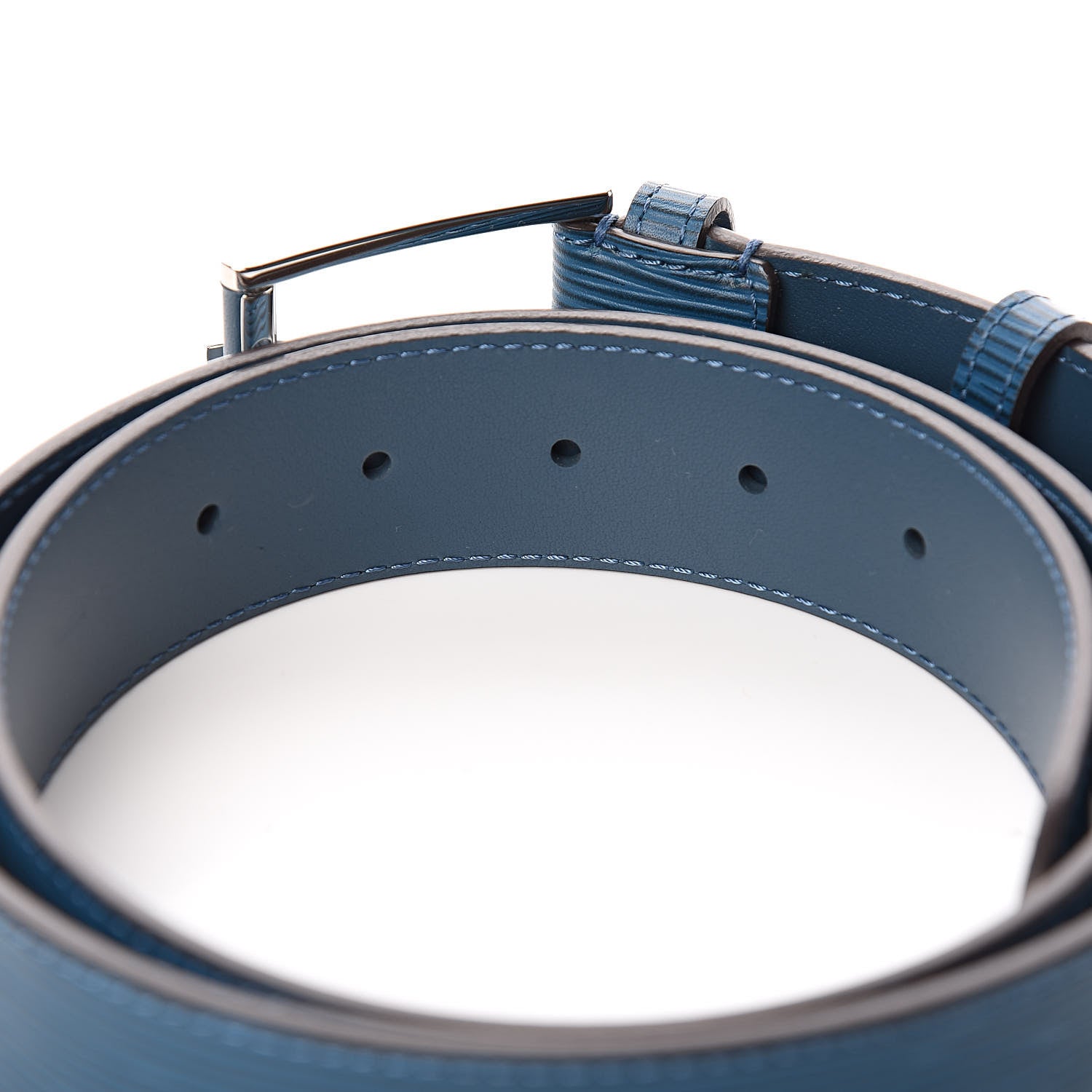 Louis Vuitton Epi 35mm Belt 95 38 Blue Celeste 4 of 6