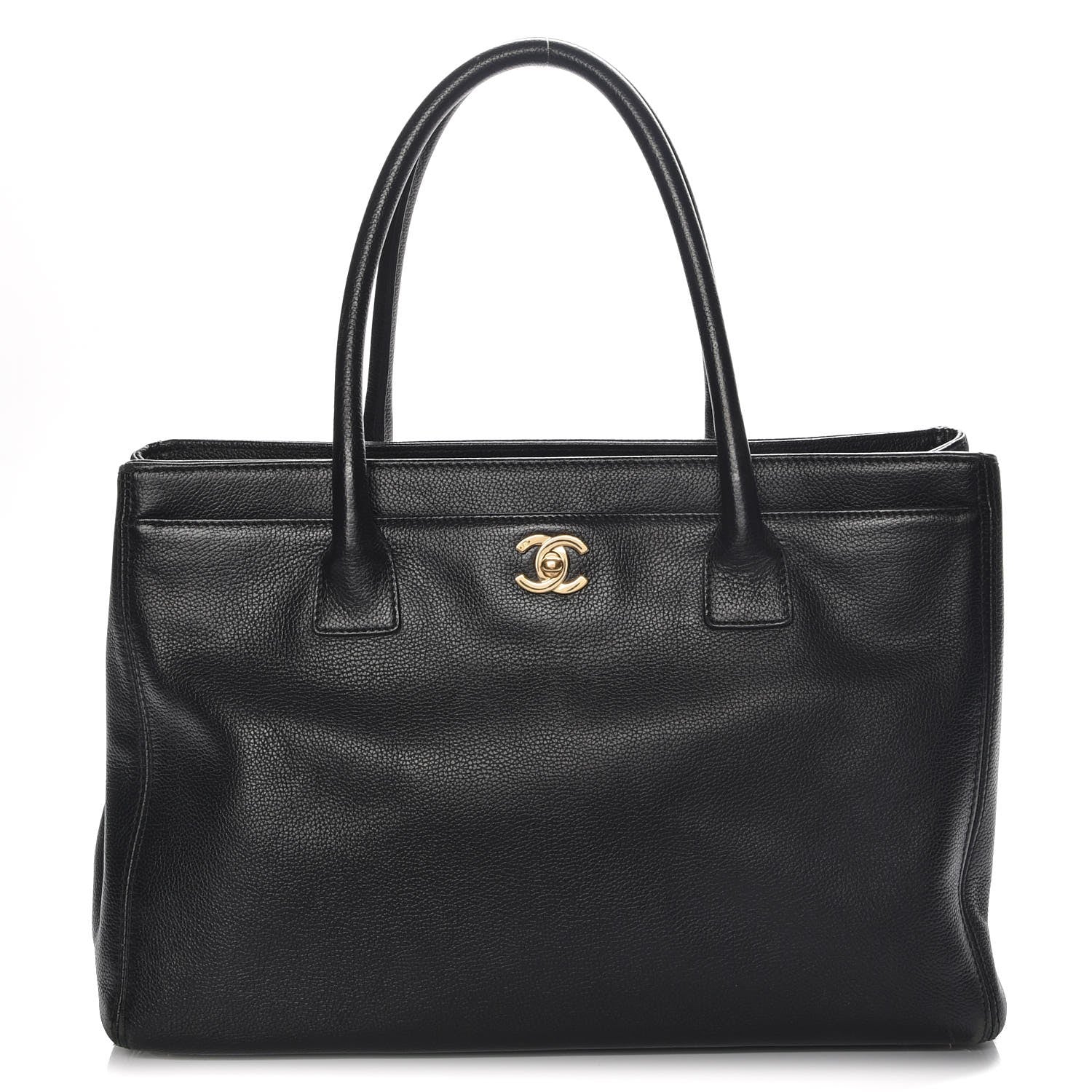 Chanel Calfskin Cerf Executive Shopper Tote Black 1 of 11