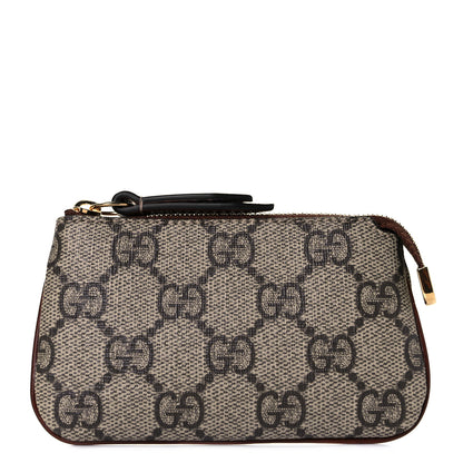 Gucci GG Supreme Monogram Key Case Brown 1 of 10