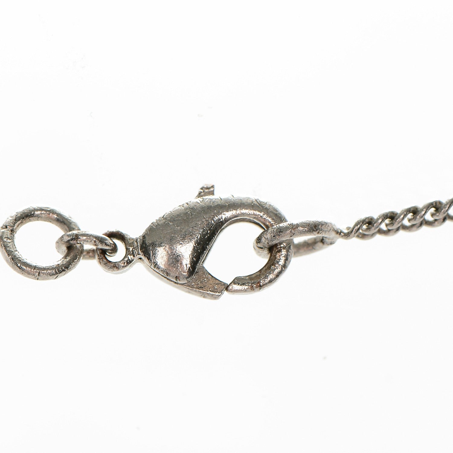 Chanel Crystal Timeless CC Necklace Silver 6 of 6