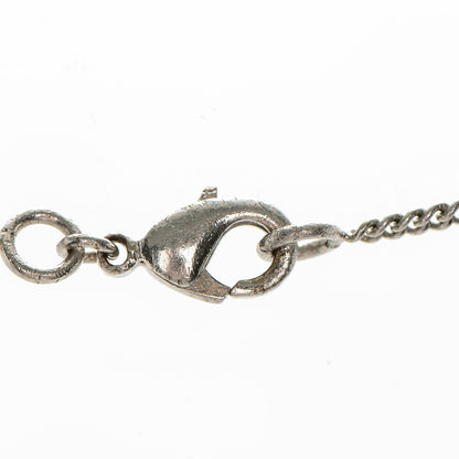 Chanel Crystal Timeless CC Necklace Silver 6 of 6