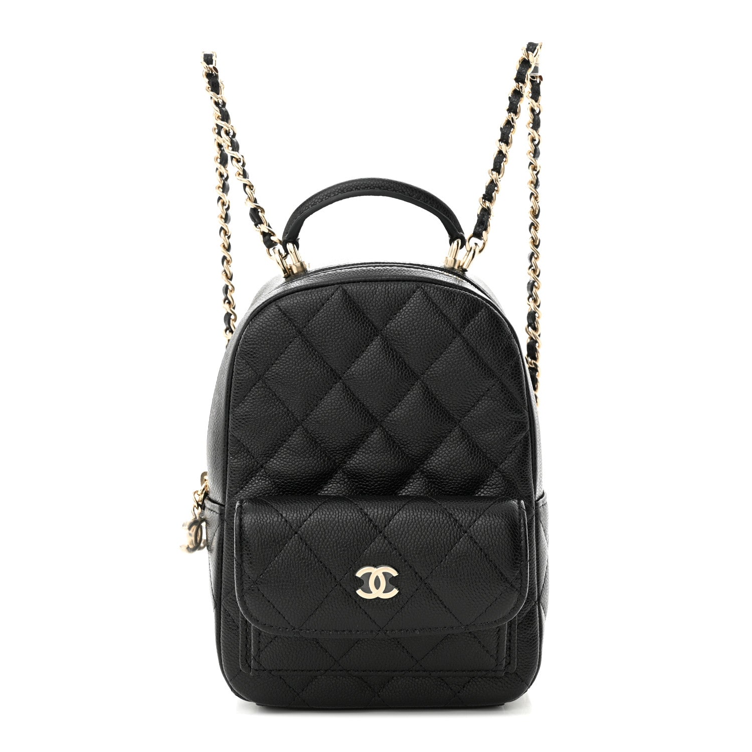 Chanel Caviar Quilted CC Mini Classic Backpack Black 1 of 11