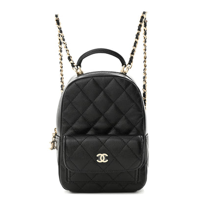 Chanel Caviar Quilted CC Mini Classic Backpack Black 1 of 11