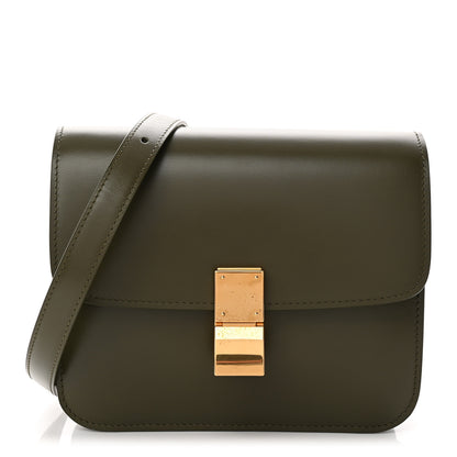 Celine Box Calfskin Teen Classic Box Flap Bag Dark Olive 1 of 11