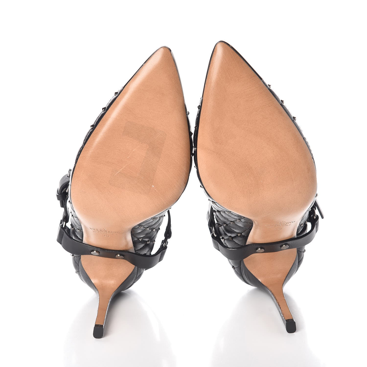 Valentino Garavani Nappa Rockstud Spike Mary Jane 105mm Pumps 39 Black 5 of 10