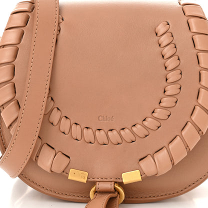 Chloe Smooth Calfskin Braided Small Marcie Saddle Bag Light Tan 8 of 12